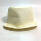 HERMES Serie Emma Straw Cap, Polyester, Women's, Ivory