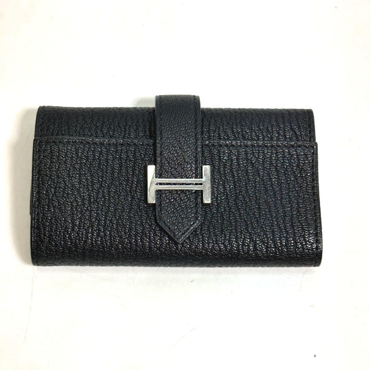 HERMES H金具 鍵 ベアン 4連 キーケース シェブルミゾル ユニセックス ブラック