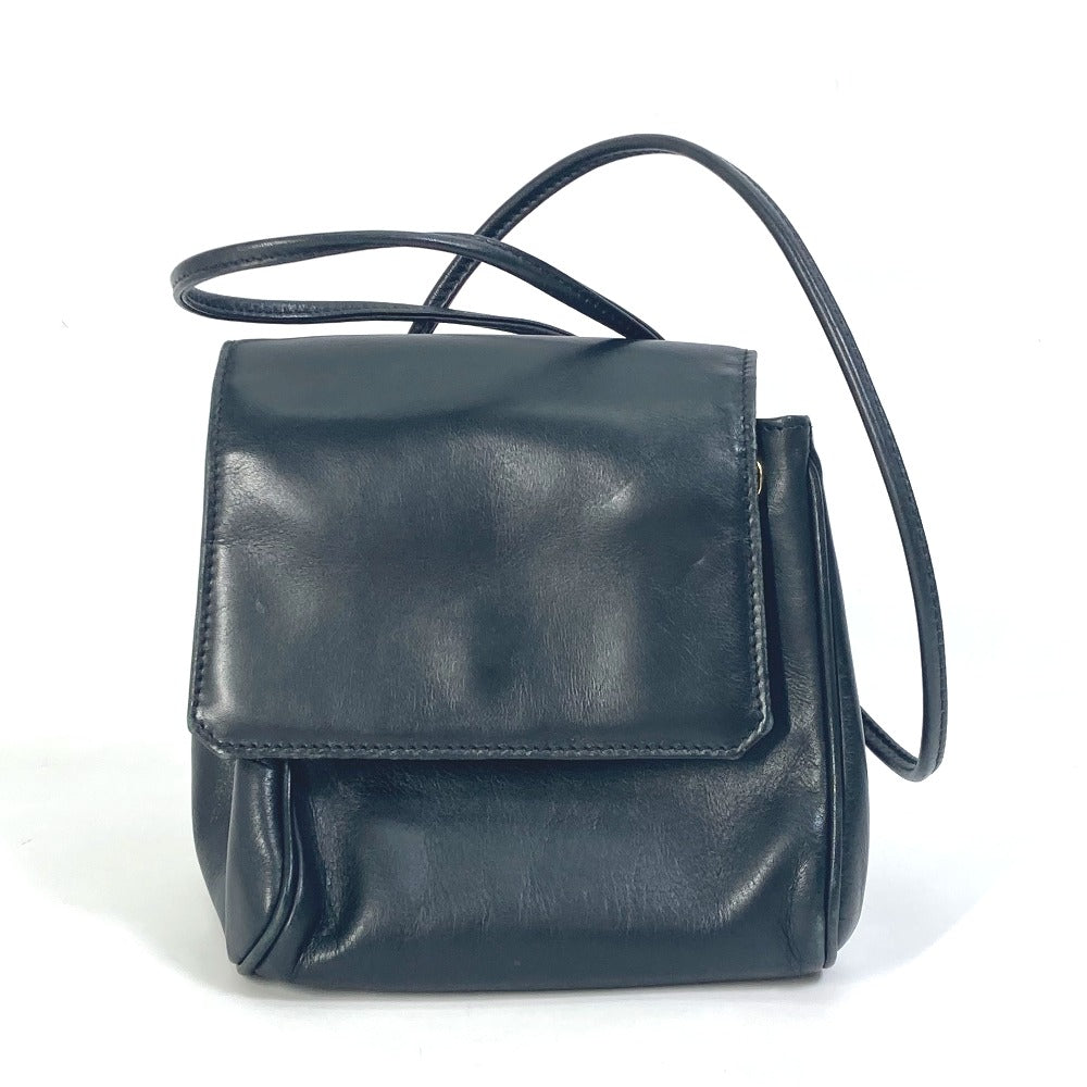 Dior Pochette Bag, Vintage Drawstring Shoulder Bag, Leather, Women's, Black