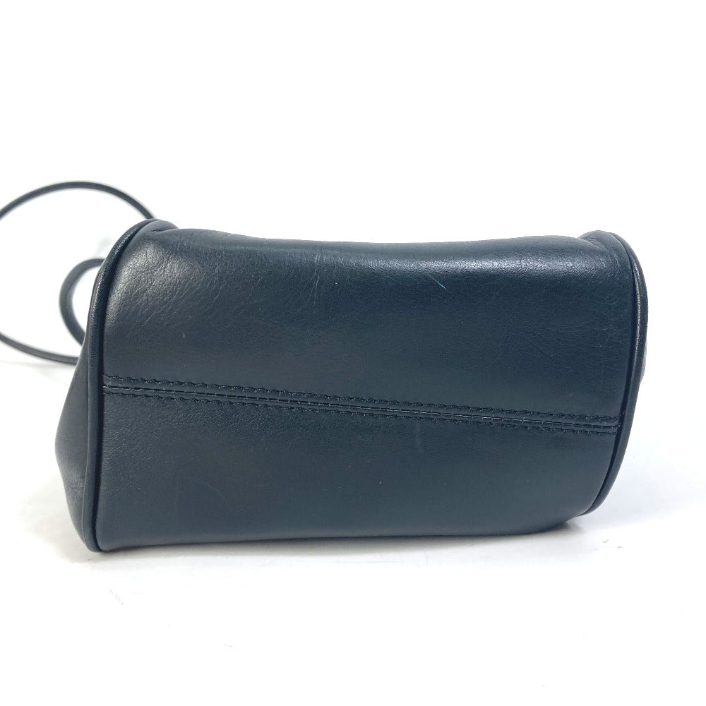 Dior Pochette Bag, Vintage Drawstring Shoulder Bag, Leather, Women's, Black