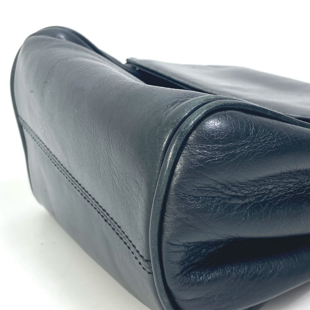 Dior Pochette Bag, Vintage Drawstring Shoulder Bag, Leather, Women's, Black