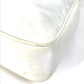 PRADA 1BH204 Triangle Logo Plate Re-Edition 2005 Crossbody Chain Shoulder Bag with Pouch, Nylon, White