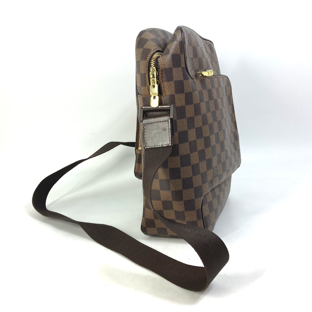 LOUIS VUITTON N41441 ダミエ オラフMM 斜め掛け ショルダーバッグ ダミエキャンバス メンズ エベヌ ブラウン