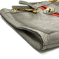 GUCCI 537219 Sherry Line Raja Tiger Head Shoulder Bag Chain Tote Bag Leather Women's Gray