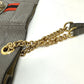 GUCCI 537219 Sherry Line Raja Tiger Head Shoulder Bag Chain Tote Bag Leather Women's Gray