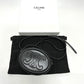CELINE Triomphe Oval Purse Cuir Crossbody Shoulder Bag in Black Leather