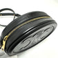 CELINE Triomphe Oval Purse Cuir Crossbody Shoulder Bag in Black Leather