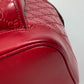 GUCCI 406370 Guccissima GG Backpack, Shima Leather, Unisex, Red