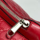 GUCCI 406370 Guccissima GG Backpack, Shima Leather, Unisex, Red