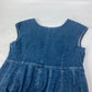 CHANEL P29999 Apparel Sleeveless 07C Coco Mark CC Denim Dress, Cotton, Women's, Blue