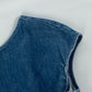CHANEL P29999 Apparel Sleeveless 07C Coco Mark CC Denim Dress, Cotton, Women's, Blue
