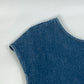 CHANEL P29999 Apparel Sleeveless 07C Coco Mark CC Denim Dress, Cotton, Women's, Blue