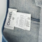 CHANEL P29999 Apparel Sleeveless 07C Coco Mark CC Denim Dress, Cotton, Women's, Blue