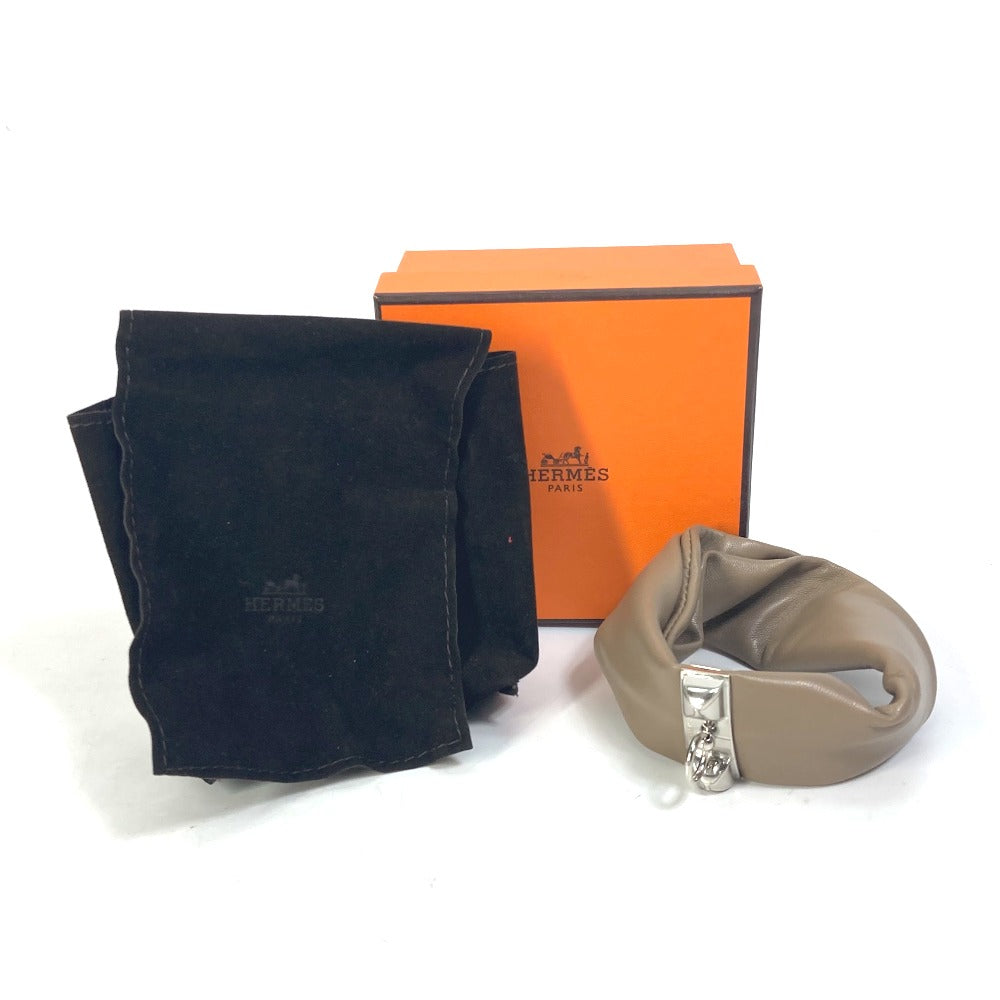 HERMES アクセサリー メドール トルサド プティアッシュ petit h ブレスレット レザー レディース エトゥープ ブラウン