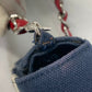 CHANEL Vintage No. 5 Chain Shoulder Bag in Canvas/Leather, Navy