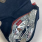 CHANEL Vintage No. 5 Chain Shoulder Bag in Canvas/Leather, Navy
