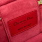 Dior S0918ONMJ Lady Dior Micro Vanity Cannage 2-Way Shoulder Bag/Handbag/Vanity Bag Leather Women's Red