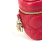 Dior S0918ONMJ Lady Dior Micro Vanity Cannage 2-Way Shoulder Bag/Handbag/Vanity Bag Leather Women's Red