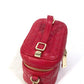 Dior S0918ONMJ Lady Dior Micro Vanity Cannage 2-Way Shoulder Bag/Handbag/Vanity Bag Leather Women's Red