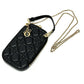 Christian Dior S0842ONMJ カナージュ フォンケース チェーン ショルダーバッグ レザー レディース ブラック