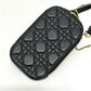 Christian Dior S0842ONMJ カナージュ フォンケース チェーン ショルダーバッグ レザー レディース ブラック