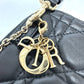 Christian Dior S0842ONMJ カナージュ フォンケース チェーン ショルダーバッグ レザー レディース ブラック