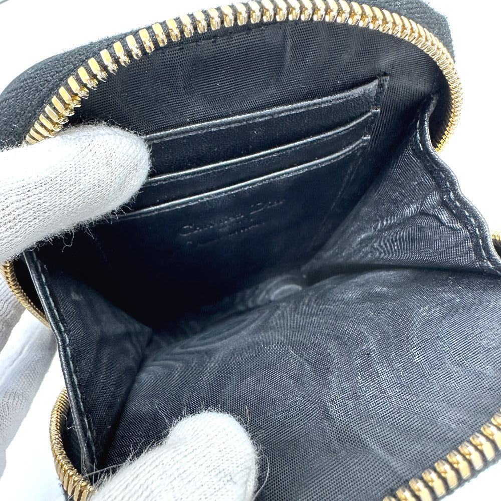 Christian Dior S0842ONMJ カナージュ フォンケース チェーン ショルダーバッグ レザー レディース ブラック