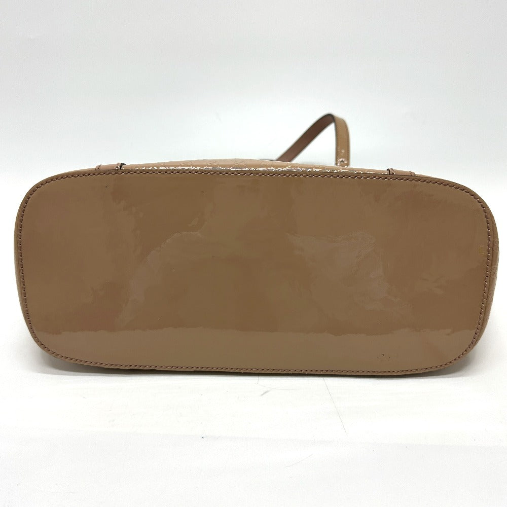 GUCCI 336776 マイクロGG ハンドバッグ トートバッグ エナメル レディース ベージュ