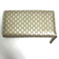 GUCCI 388680 グッチシマ ラウンドファスナー GG ロングウォレット 長財布 シマレザー メンズ ゴールド