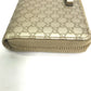 GUCCI 388680 グッチシマ ラウンドファスナー GG ロングウォレット 長財布 シマレザー メンズ ゴールド