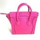 CELINE 189243 トートバッグ カバン 斜め掛け ラゲージナノ ショッパー 2WAY ショルダーバッグ ハンドバッグ レザー レディース ピンク