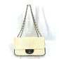 CHANEL CC Coco Mark Chain Bag, Crossbody Double Chain Shoulder Bag, Lambskin, White