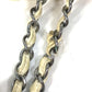 CHANEL CC Coco Mark Chain Bag, Crossbody Double Chain Shoulder Bag, Lambskin, White