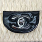 CHANEL CC Coco Mark Chain Bag, Crossbody Double Chain Shoulder Bag, Lambskin, White