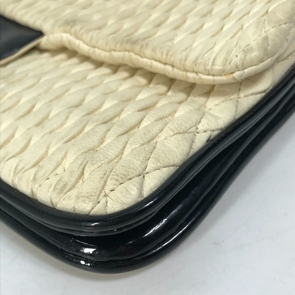 CHANEL CC Coco Mark Chain Bag, Crossbody Double Chain Shoulder Bag, Lambskin, White