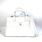 CHANEL A69931 CC Coco Mark Neo Executive Large 2-Way Shoulder Bag/Handbag in Caviar Leather, White