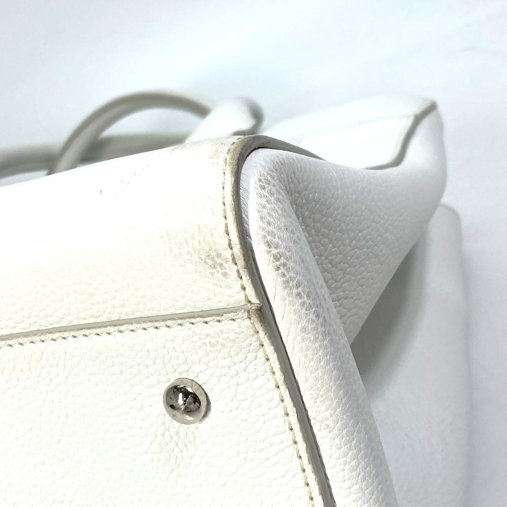 CHANEL A69931 CC Coco Mark Neo Executive Large 2-Way Shoulder Bag/Handbag in Caviar Leather, White