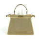 FENDI 8BN321 Versace collaboration FENDACE Peekaboo Medium ISEEU Medium 2-Way Shoulder Bag/Handbag Leather Women's Gold