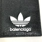 BALENCIAGA 721896 Logo Card Holder Fragment Case Adidas Collaboration Coin Case Leather Men's Black