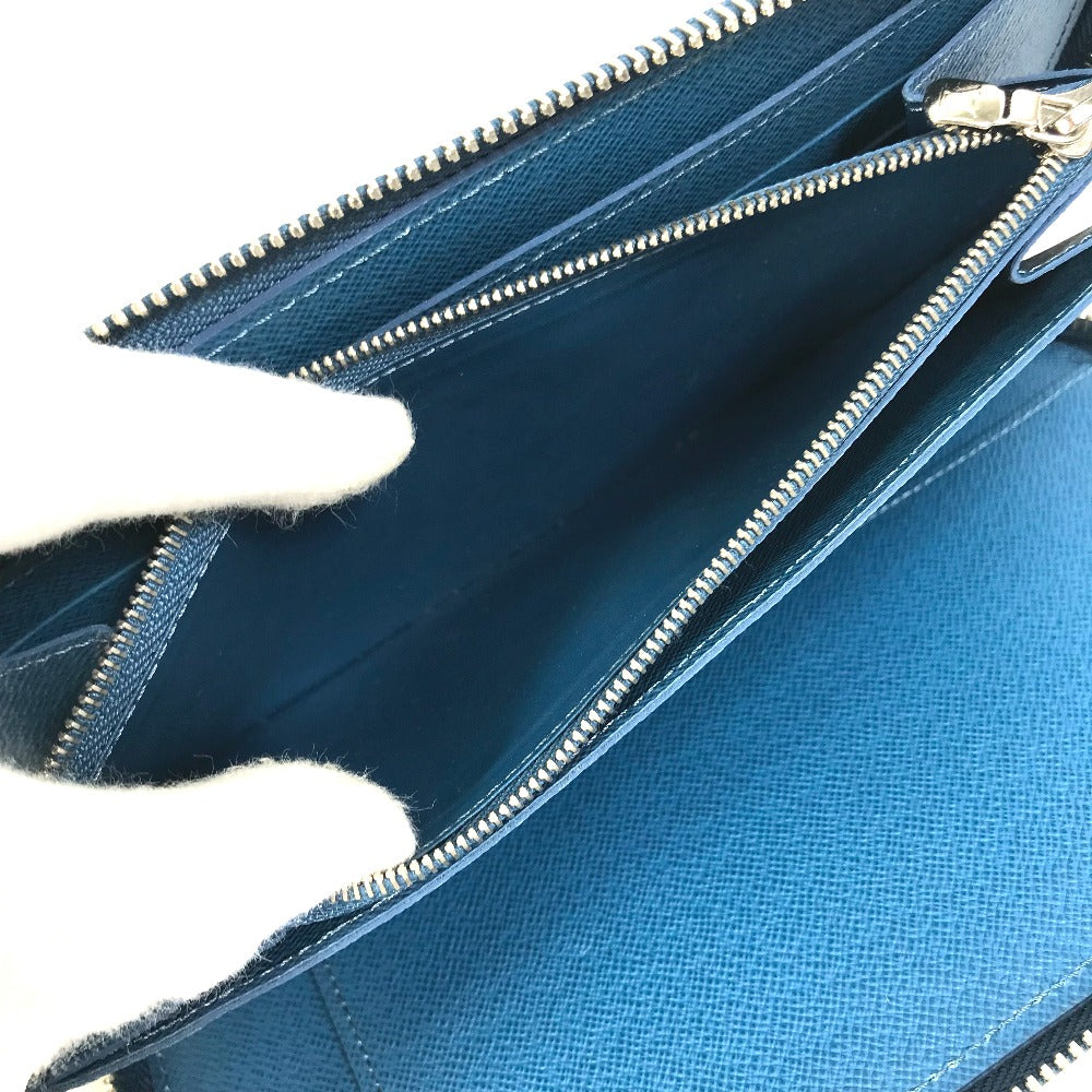 LOUIS VUITTON M60619 Epi Zippy Organizer Long Wallet in Epi Leather, Men's, Navy