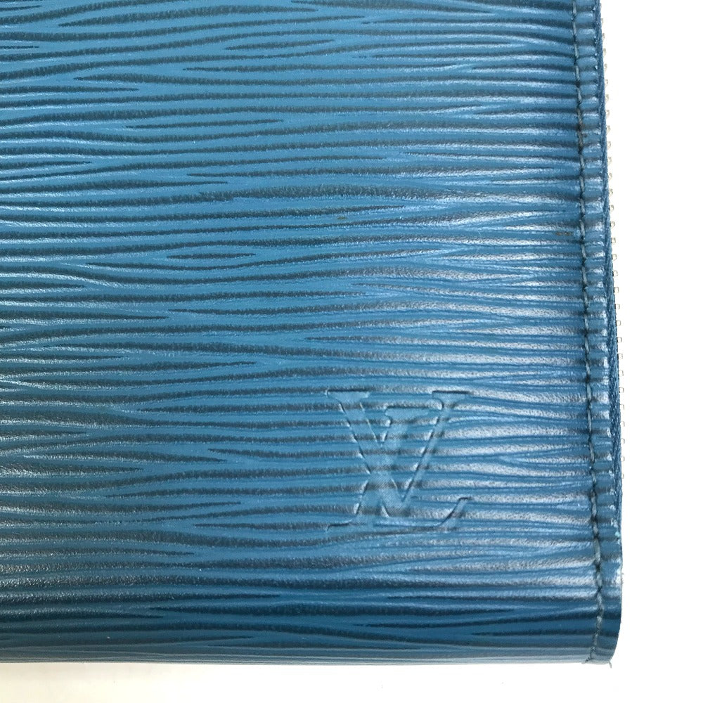 LOUIS VUITTON M60619 Epi Zippy Organizer Long Wallet in Epi Leather, Men's, Navy