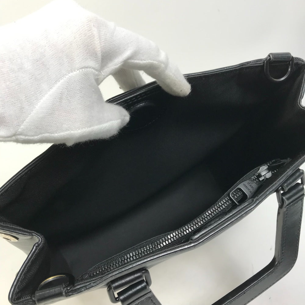 LOUIS VUITTON M58497 Epi Sac Plat Fold 2-Way Shoulder Bag, Tote Bag, Handbag, Epi Leather, Women's, Black