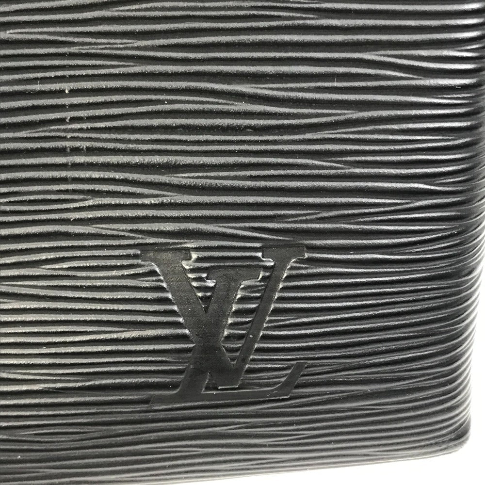 LOUIS VUITTON M58497 Epi Sac Plat Fold 2-Way Shoulder Bag, Tote Bag, Handbag, Epi Leather, Women's, Black