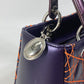 Dior カナージュ レディディオール Ladydior キルティング カバン 斜め掛け ショルダーバッグ ハンドバッグ レザー レディース パープル