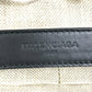 BALENCIAGA 347238 Logo Bag, Second Bag, Clutch Bag, Leather, Women's, Black/White