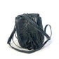 BOTTEGA VENETA Intrecciato Pochette Shoulder Bag, Double Pouch, Leather, Men's, Black