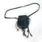 BOTTEGA VENETA Intrecciato Pochette Shoulder Bag, Double Pouch, Leather, Men's, Black