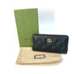 GUCCI 723784 Long Wallet GG Matelasse Zip-Around Wallet Leather Men's Black