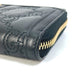 GUCCI 723784 Long Wallet GG Matelasse Zip-Around Wallet Leather Men's Black