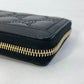 GUCCI 723784 Long Wallet GG Matelasse Zip-Around Wallet Leather Men's Black